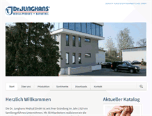 Tablet Screenshot of dr-junghans.de